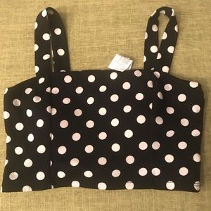 Polk dot crop top.